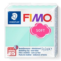 Fimo Modelliermasse Mintgrün 57g - weiche Ofenknete für kreatives Basteln