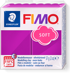 Fimo Modelliermasse soft lila - ofenhärtende Knete 57g kreativ