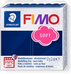 Fimo Modelliermasse Soft 57g Windsor Blau ofenhärtend kreativ