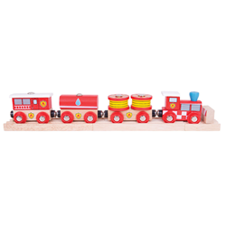 Bigjigs Feuerwehrauto Zug