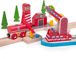 Bigjigs Holz Feuerwehr Seerettungsstation