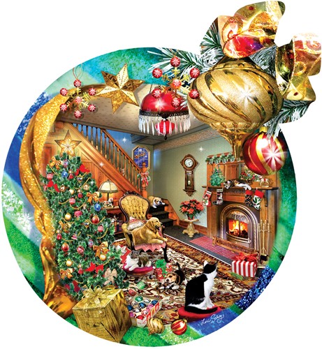 SunsOut Kaminfeuer Ornament - 750 Teile