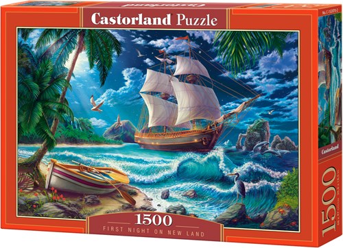 Castorland Puzzle Legespiel Erste Nacht auf Neuland - 1500 Teile-2