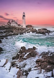 Clementoni Puzzle 1000 Teile First Snow at Portland Head kompakt