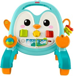 Mattel Spielzeug Fisher-Price 2-in-1 musikalischer Pinguin Lauflernwagen