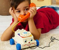 Classic Chatter Telefon Retro Spielzeug Fisher Price Kleinkindtelefon-3