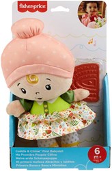Mattel Babypuppe Fisher-Price Kuschelpuppe mit Beißring und Klang