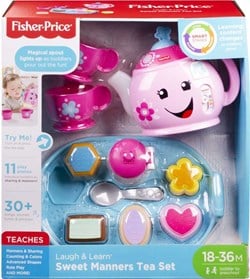 Mattel Teeservice Spielzeug Fisher-Price Laugh & Learn mit Licht und Sound