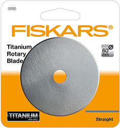 Fiskars Rollschneider Titan - Ersatzklinge 60 mm für Stoff und Papier