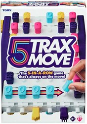 Tomy Brettspiel Five Trax - strategisches Familienspiel für Kinder