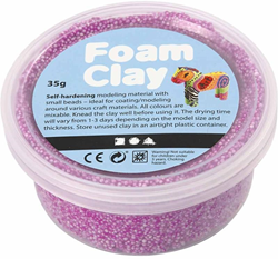 Foam Clay Modelliermasse neonviolett 35g - kreatives Bastelspielzeug