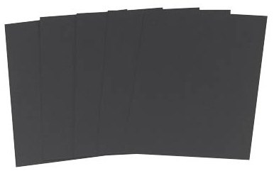 Folia Fotokarton schwarz - kreatives Bastelpapier A4 300g 50 Blatt