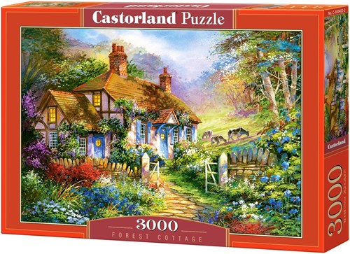 Castorland Puzzle Forest Cottage - Landschaft 3000 Teile Jigsaw-2