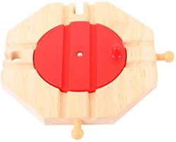 BigJigs Holz Eisenbahn 4-Richtungen-Drehscheibe