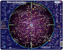 Larsen Rahmenpuzzle Sternbilder Lernspiel Karton 70 Teile
