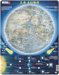 Larsen Puzzle - Mond Lernspiel Karton - 70 Teile Spanisch