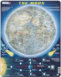 Larsen Puzzle Mond Lernspiel Karton 70 Teile - Weltraum