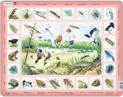 Larsen Puzzle - Lernpuzzle Teich - 48 Teile
