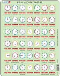Larsen Puzzle - Spanische Uhr Lernspiel - 42 Teile Kinderpuzzle