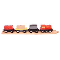 Bigjigs Holz-Güterzug Spielzeugeisenbahn BJT182 kompatibel