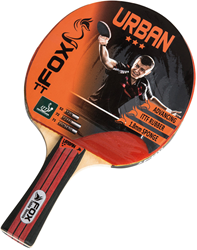 Fox TT Tischtennisschläger Urban 3 Star - Allround-Schläger für Fortgeschrittene