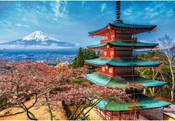 Trefl Puzzle Mount Fuji - 1500 Teile Landschaft Puzzlespaß