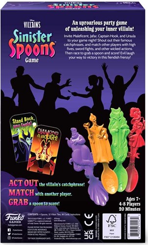 Funko Disney Villains Gesellschaftsspiel Sinister Spoons Partyspiel-2