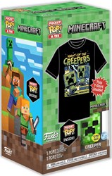 Funko Minecraft Creeper - Pocket Pop! & T-Shirt Set für Sammler