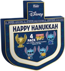 Funko Stitch Schlüsselanhänger Set - Dreidel Box - 4er-Pack - Lilo and Stitch