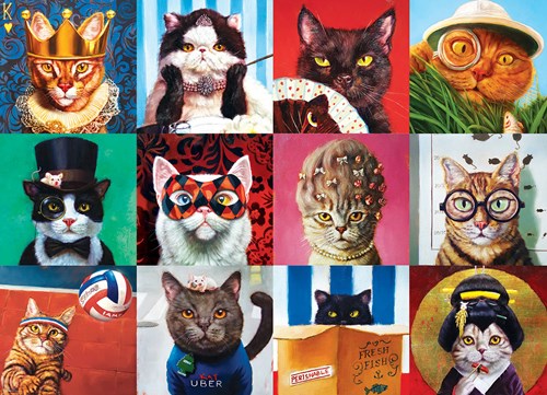 Eurographics puzzle Lustige Katzen - 1000 Teile