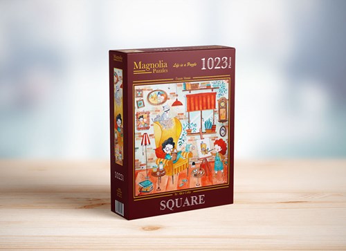 Magnolia Puzzle 1000 Teile lustiges Zimmer Puzzle Erwachsene-2