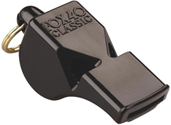 Fox 40 Classic Official Whistle and Strap Black