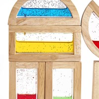 Guidecraft Regenbogen Bausteine Wasser bunt Lernspielzeug für Kinder-3
