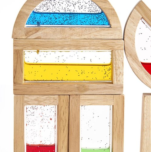 Guidecraft Regenbogen Bausteine Wasser bunt Lernspielzeug für Kinder-3