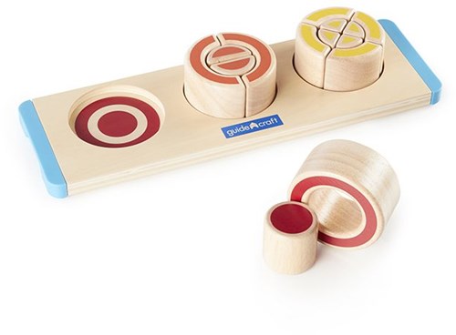 Guidecraft Lernspielzeug Kreisbrüche Holzspiel für Kinder-2