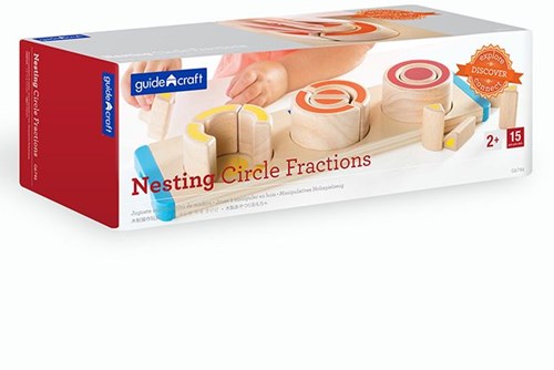 Guidecraft Lernspielzeug Kreisbrüche Holzspiel für Kinder-3