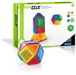Guidecraft Bauspielzeug PowerClix Solid 24-teiliges Konstruktionsset bunt