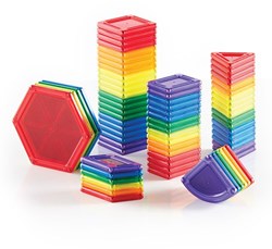 Guidecraft Baukasten PowerClix Solids 70-teilig - Lernspielzeug Magnetisch