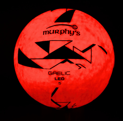 Murphy's LED Gaelic Fußball - Fluo Orange/Schwarz - Größe 5 - leuchtend