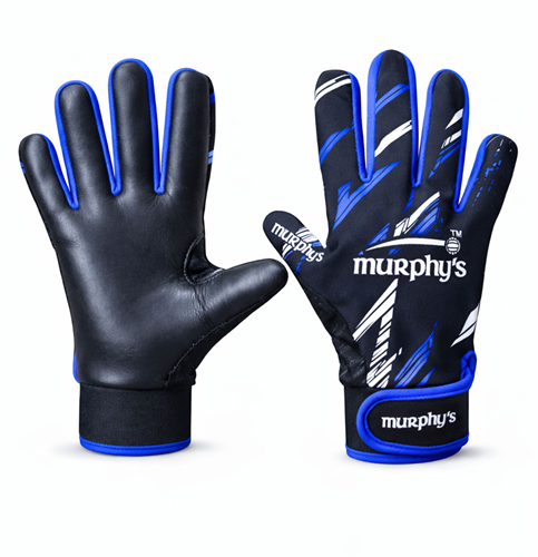 Murphy's Gaelic Handschuhe Sport Grip Schwarz/Weiß/Blau Größe 10 Large