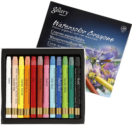Mungyo Gallery Aqua Crayons Aquarelkrijt Set 12 stuks