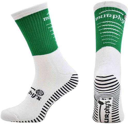 Murphy's Sportsocken Junior Grip - grün/weiß - Antirutsch - 3-5