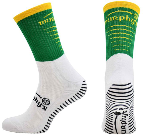 Murphy's Sportsocken Pro Mid Grip Erwachsene grün/gold Komfort