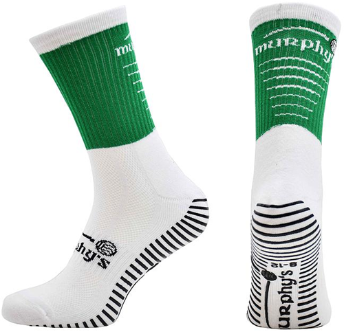 Murphy's Sportsocken Pro Mid Grip für Erwachsene - grün/weiß - Antirutsch