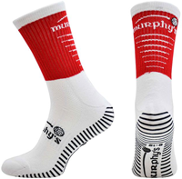 Murphy's Sportsocken Pro Mid Grip Erwachsene rot-weiß rutschfest