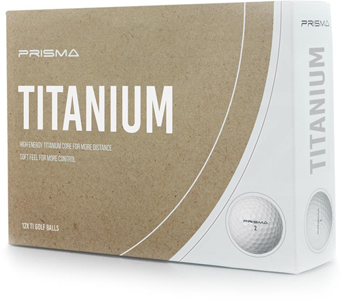 Masters Prisma Titanium Golf Balls (Box of 12) - White -