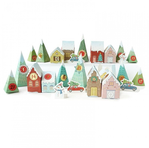 Graine Creative GC Adventskalender Village 33x25 cm