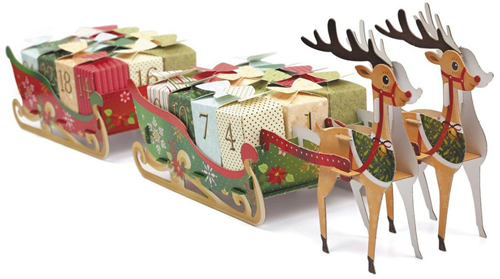 Graine Creative GC Adventskalender Schlitten 55 cm