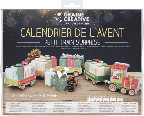 Graine Creative GC Adventskalender Zug 11x75 cm