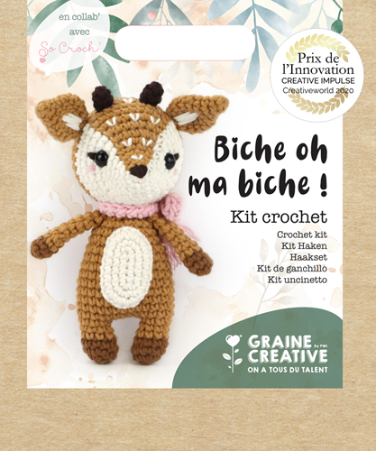 Graine Creative GC Amigurumi Häkelset Hirsch 17 cm
